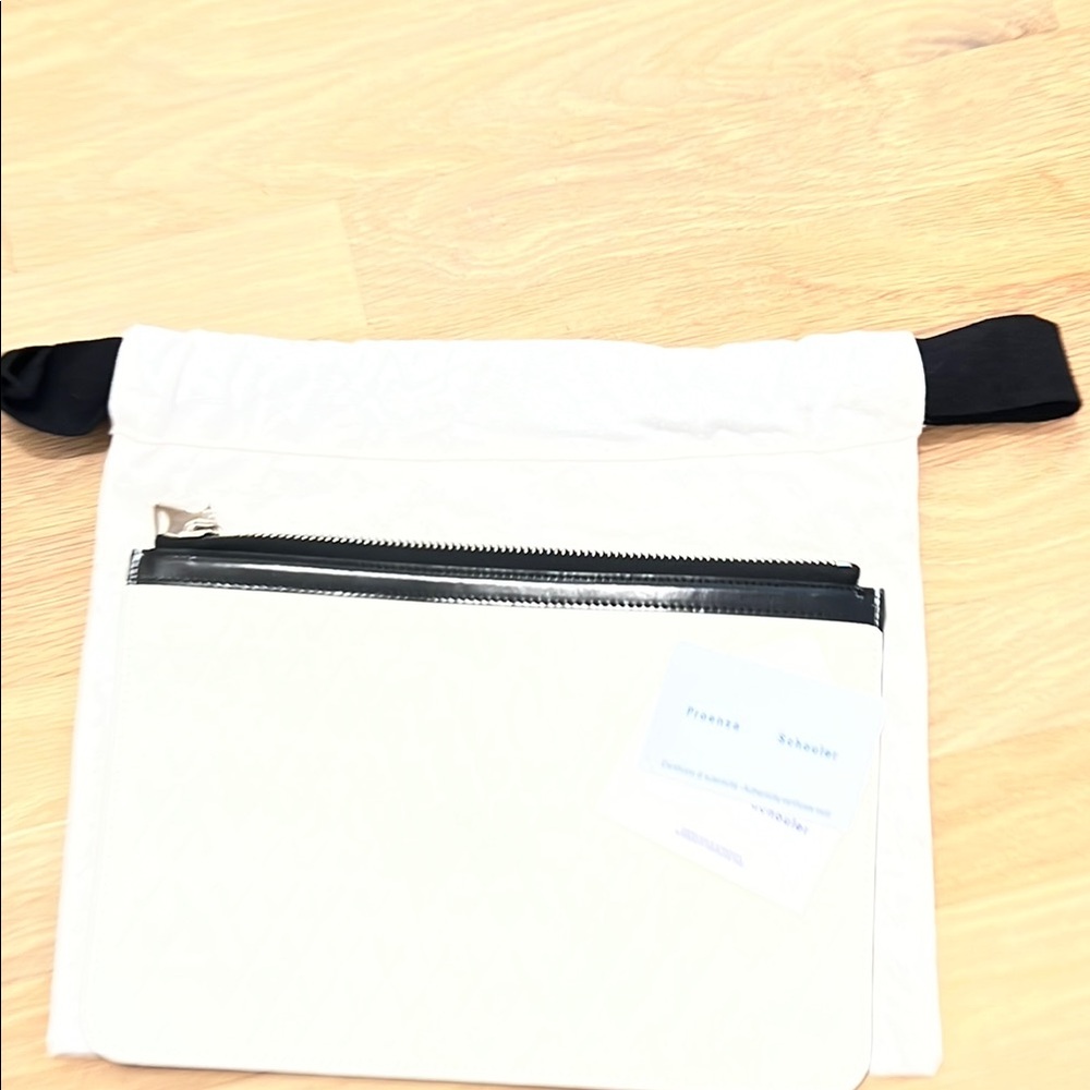Proenza Schouler White and Black Clutch